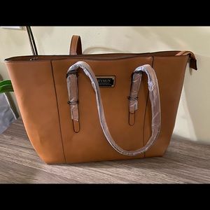 Brown laptop bag